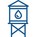 Ícone de limpeza de caixa d'água